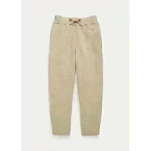 NEW! Polo Ralph Lauren Women's XL Logo Cable-Quilted Jersey Pant NWT $198